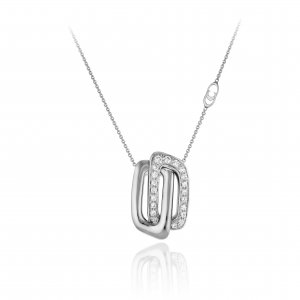 Chimento gold and diamond chain pendant 1G01590B15450