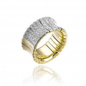 Anello Chimento oro bicolore e diamanti 1A01832BB2140
