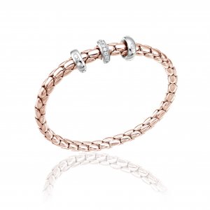 Bicolor gold and diamond Chimento bracelet 1B00958B1T180