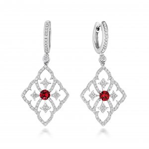 1O10010B25000 White Gold and Diamond Chimento Earrings