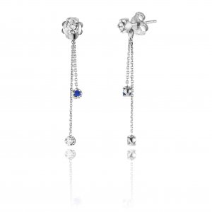 Gold Chimento Diamonds and Sapphires Earrings 1O09007HH5000