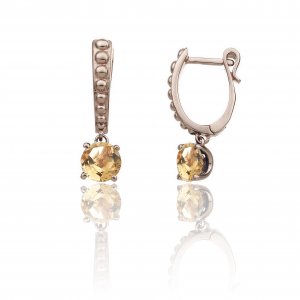 Chimento gold and citrine earrings 1O01616W2600P