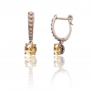 Orecchini Chimento oro e citrino 1O01616W2600P