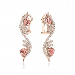 Orecchini Chimento oro rosa e diamanti 1O10012B1600P