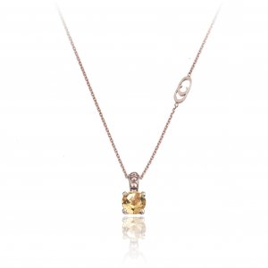 Pendant with gold Chimento chain and citrine 1G01616W26450