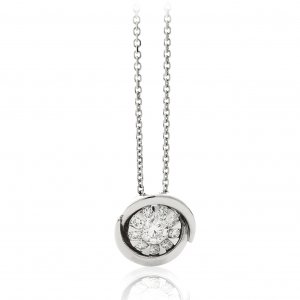 Chimento gold and diamond chain pendant 1GFD030BB5450