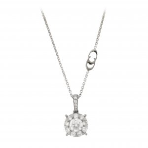 Chimento gold and diamond chain pendant 1GHG030BB5450