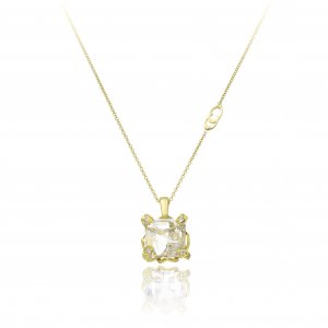 Chimento gold and diamond chain pendant 1G01017B82450