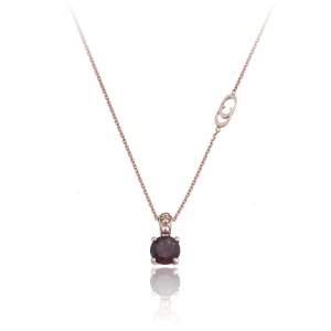 Pendant with Chimento gold chain and rhodolite 1G01616W66450