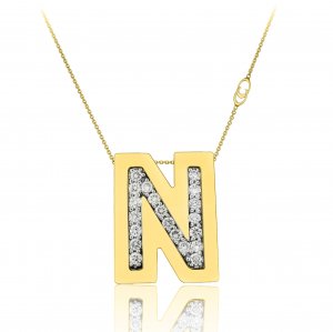 Chimento two-tone gold and diamond chain pendant 1G6452NB12450