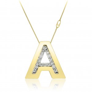 Pendente con catena Chimento oro bicolore e diamanti 1G6452AB12450