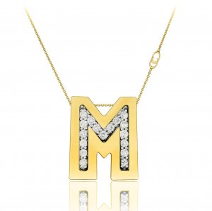 Chimento two-tone gold and diamond chain pendant 1G6452MB12450