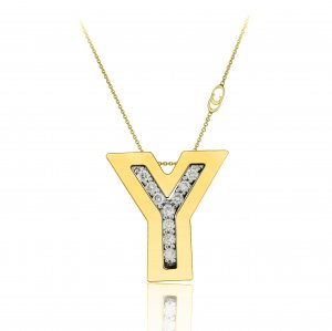 Chimento two-tone gold and diamond chain pendant 1G6452YB12450