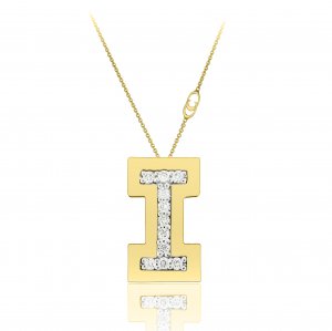 Chimento gold and diamond chain pendant 1G6452IB12450