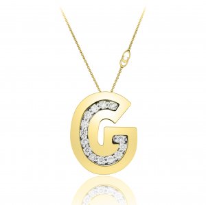 Pendente con catena Chimento oro e diamanti 1G6452GB12450