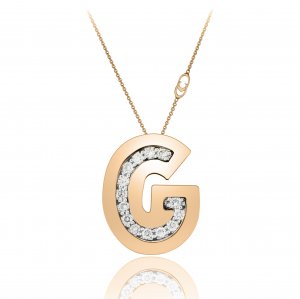 Chimento gold and diamond chain pendant 1G6452GB16450