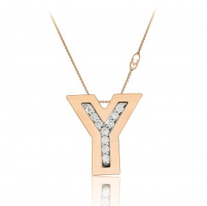 Chimento gold and diamond chain pendant 1G6452YB16450