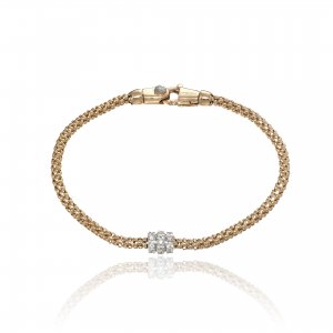 Bicolor gold and diamond Chimento bracelet 1B03638B1T180