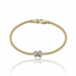 Bicolor gold and diamond Chimento bracelet 1B03637B12180