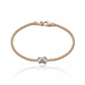 Bicolor gold and diamond Chimento bracelet 1B03637B1T180
