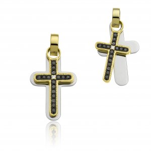 Cross Chimento gold two-tone and diamonds 1C06453BN2000