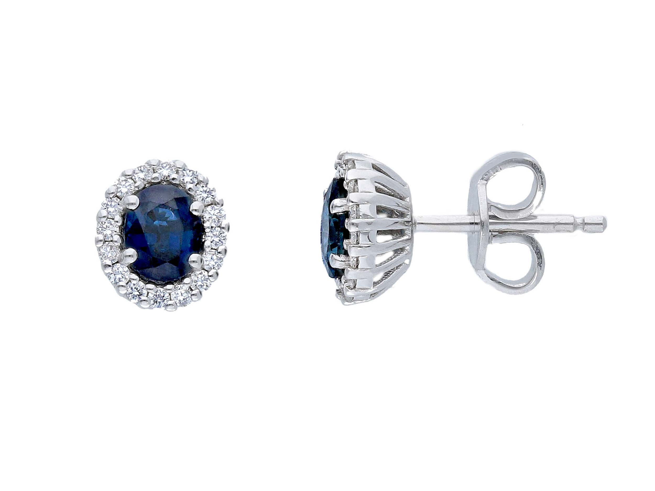 Orecchini Zaffiro Blu Oro Belle Epoque Diamanti Art. 211580