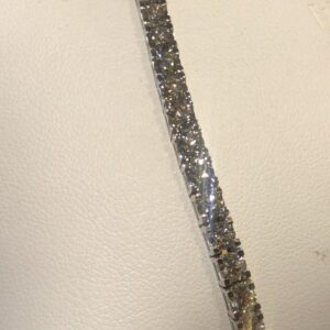 Bracciale tennis di diamanti oro bianco 750% DESIDERIO ART.BR141