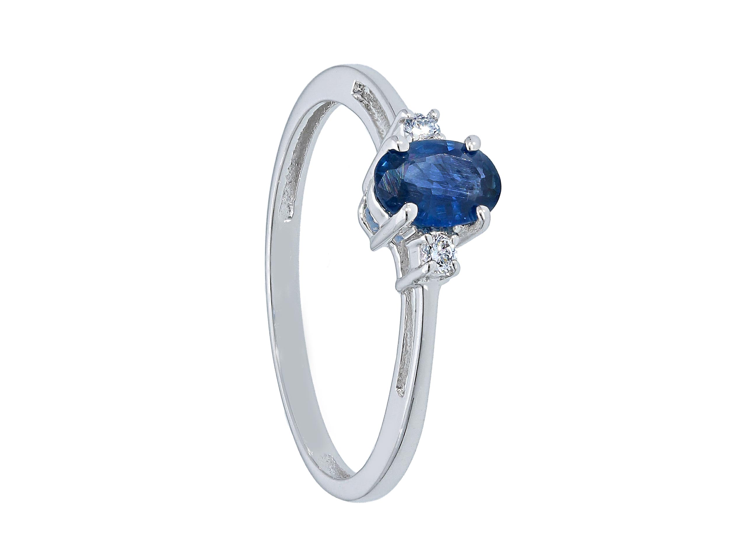 Anello zaffiro blue oro bianco GEMME Art.121801