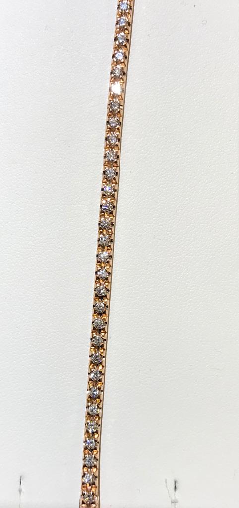 GOLD AND DIAMOND TENNIS BRACELET COD.ART. BR149