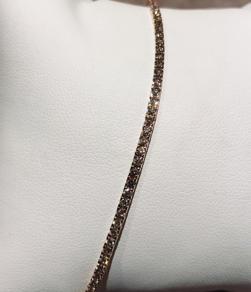 BRACELET TENNIS GOLD AND DIAMONDS ART. CODE BR156