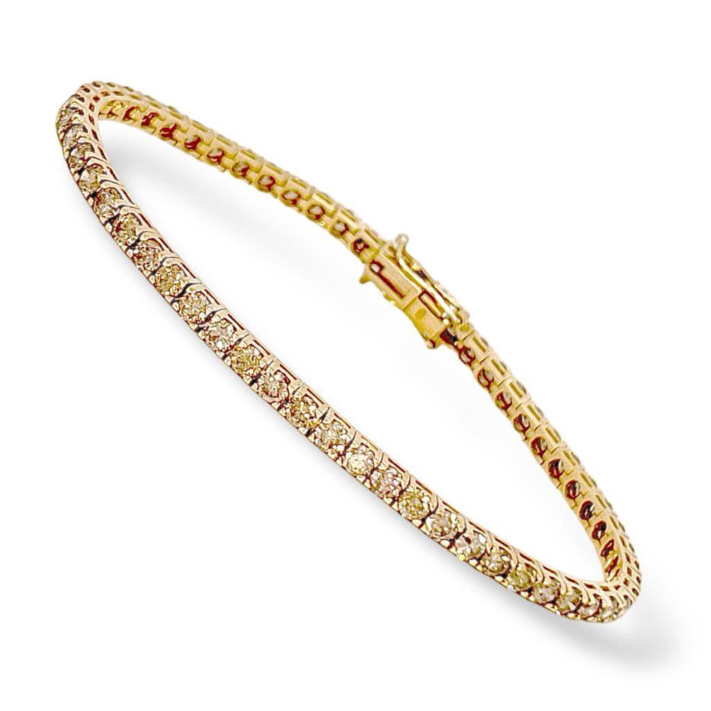 Bracciale tennis oro rosa e diamanti Art. BR158