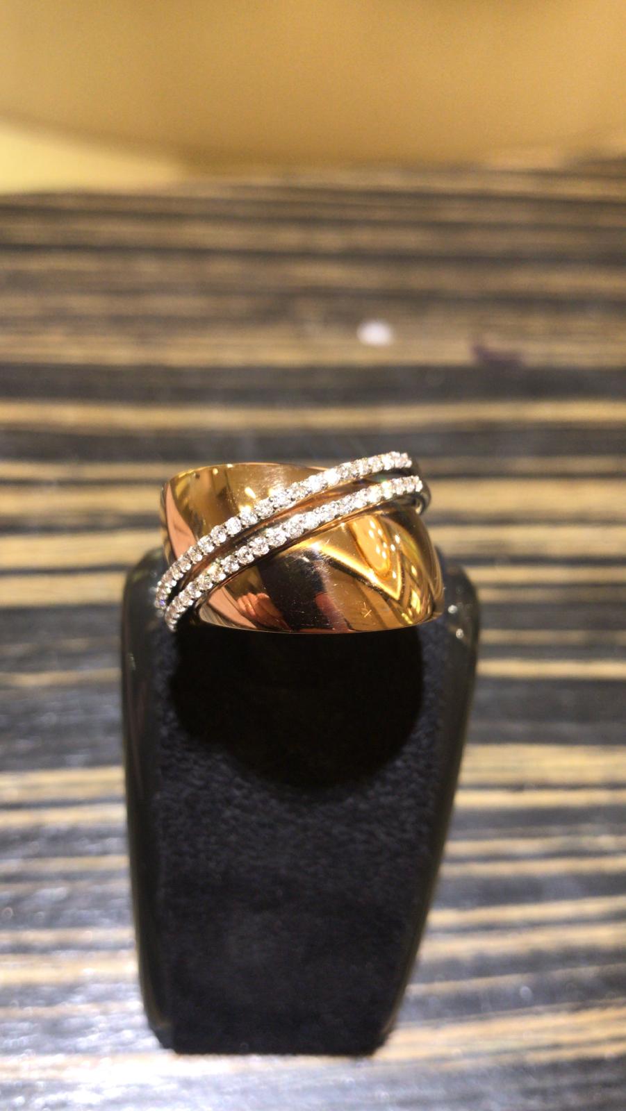 Anello oro rosa 750%