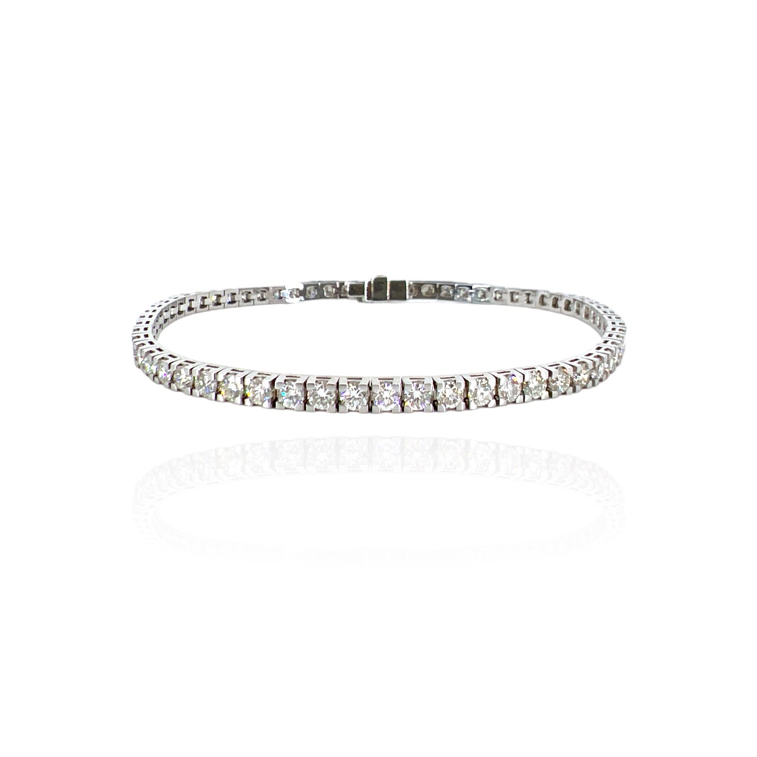 Bracciale Tennis di diamanti oro bianco DESIDERIO Art.BR110