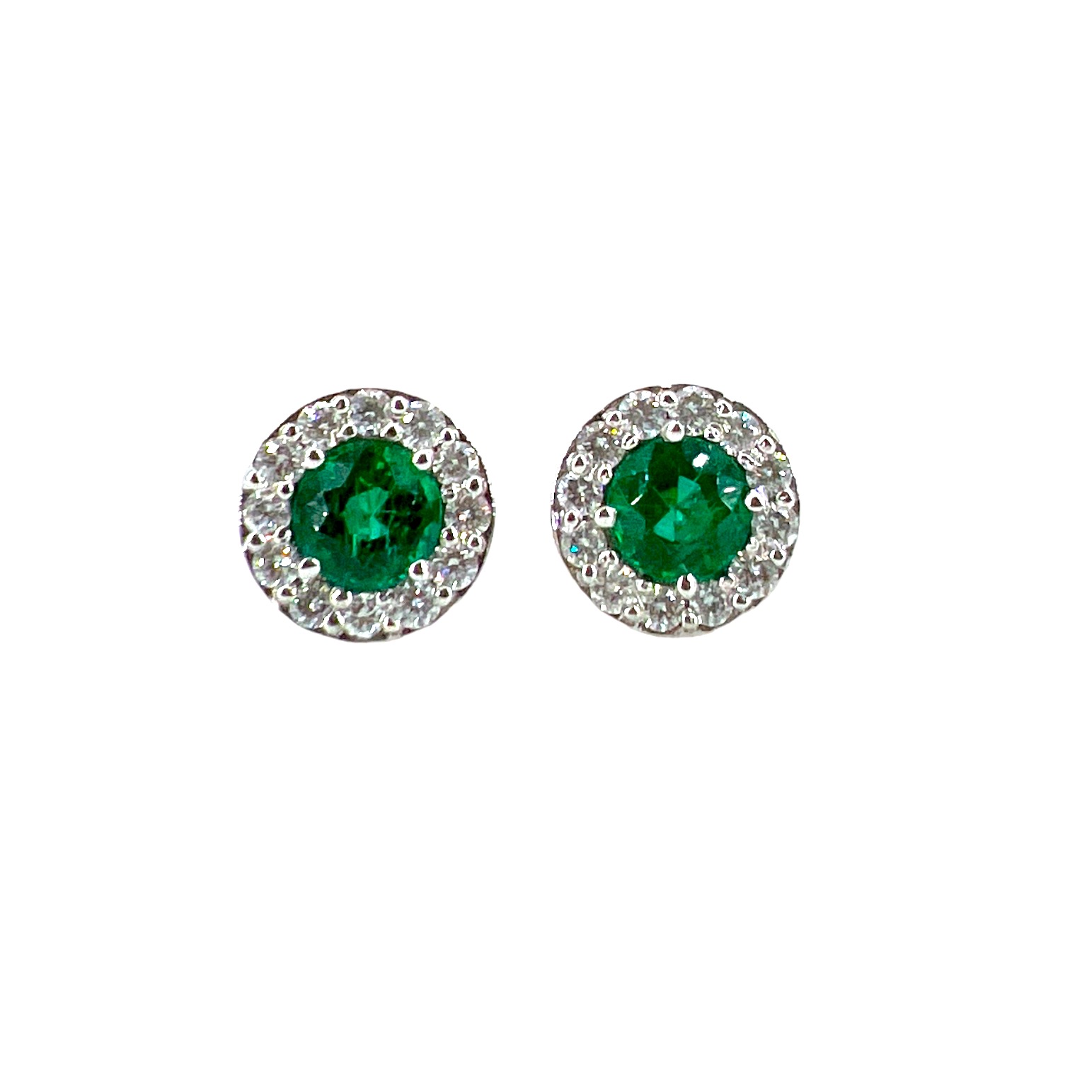 Emeralds earrings 750% white gold BELLE EPOQUE ART. OR451
