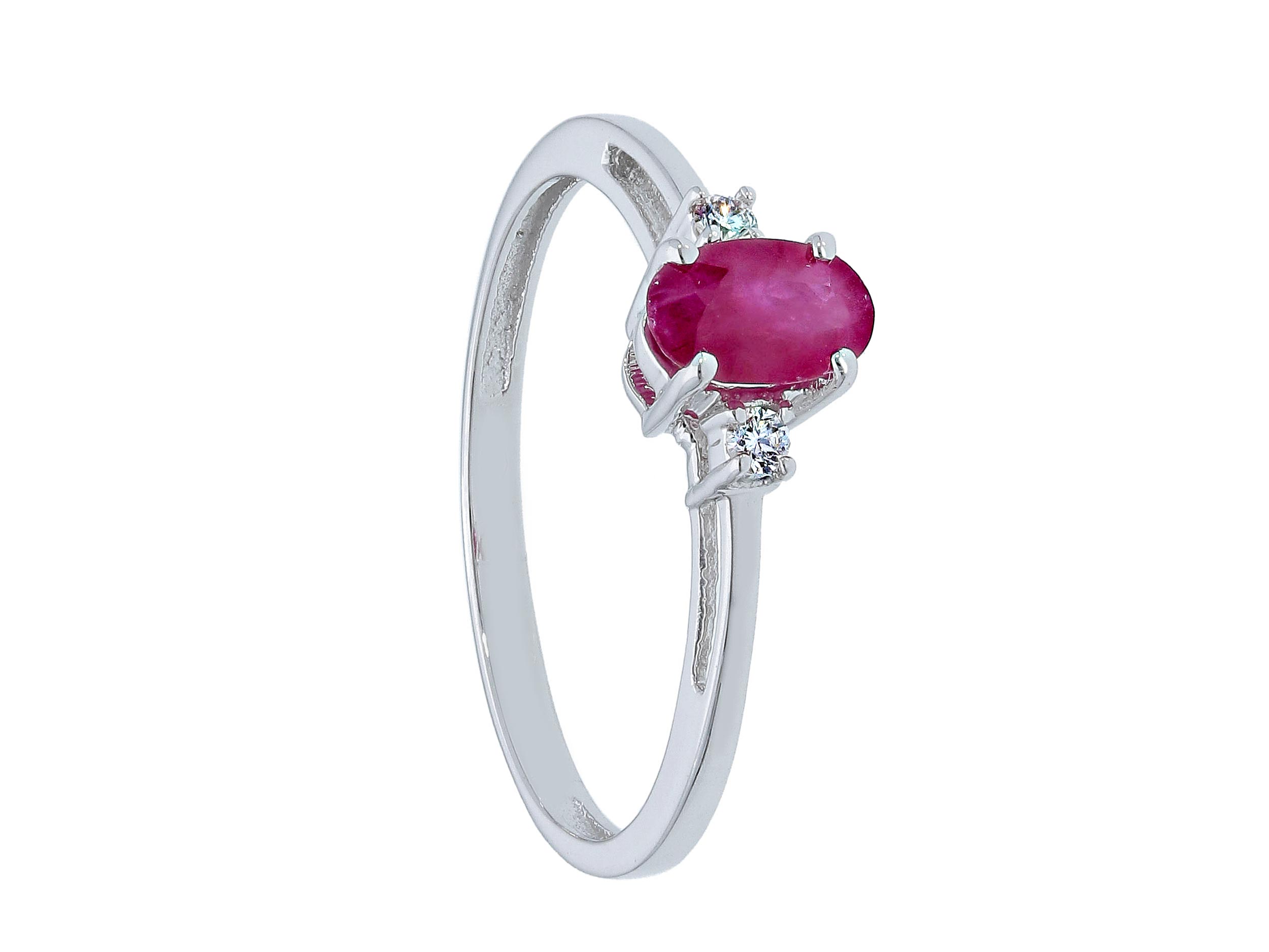 GOLD RING - RUBIES AND DIAMONDS ITEM CODE 121799