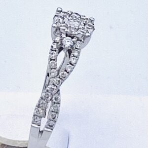 Anello solitario di diamanti oro bianco INFINITO ART .BS31255R65