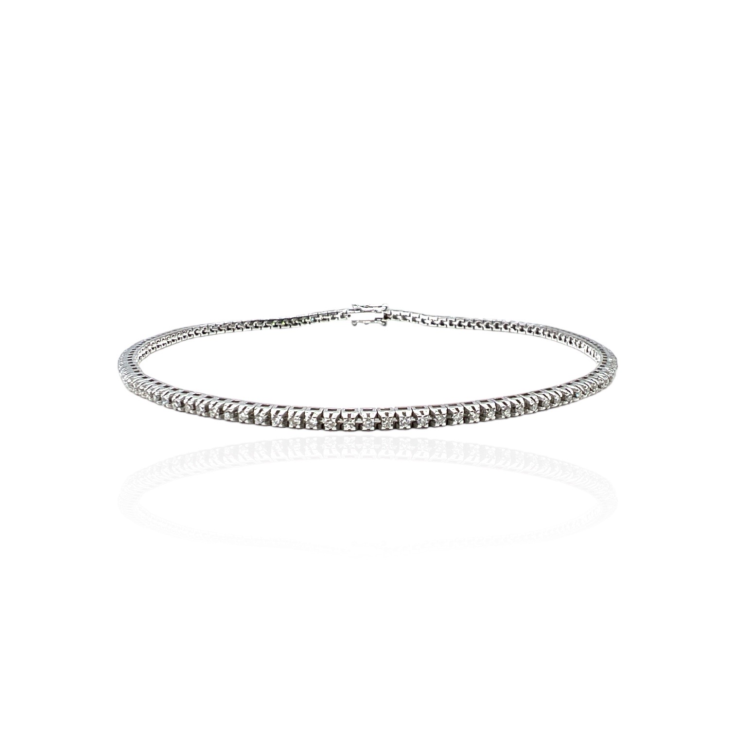 Bracciale Tennis di diamanti oro bianco DESIDERIO Art.BR191