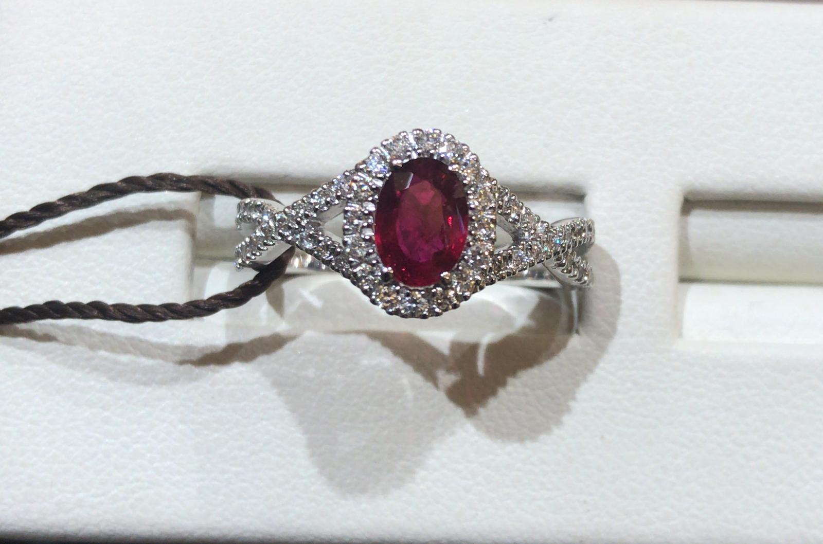 GOLD RING – RUBY AND DIAMONDS COD.ART. AN1050