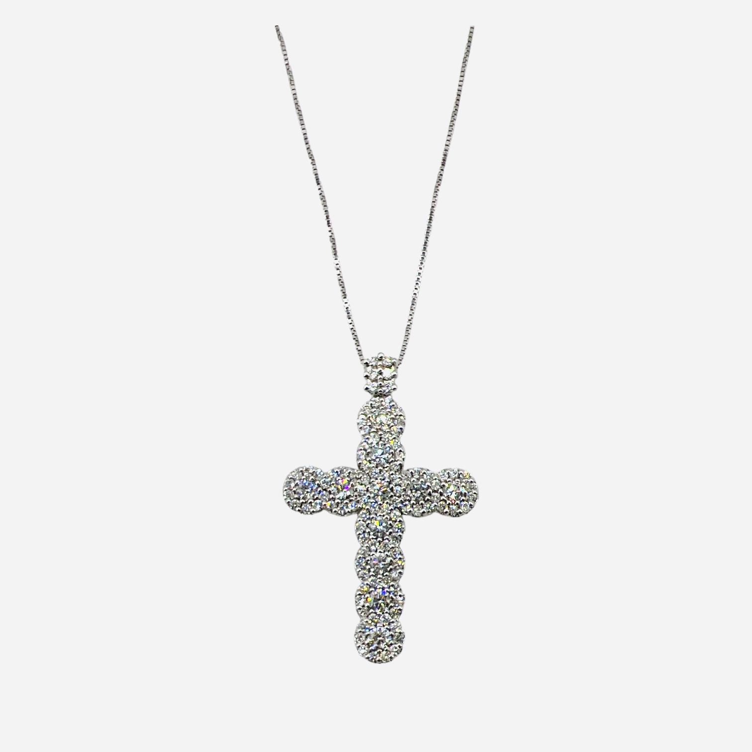 White gold SILK cross pendant Art. GR203