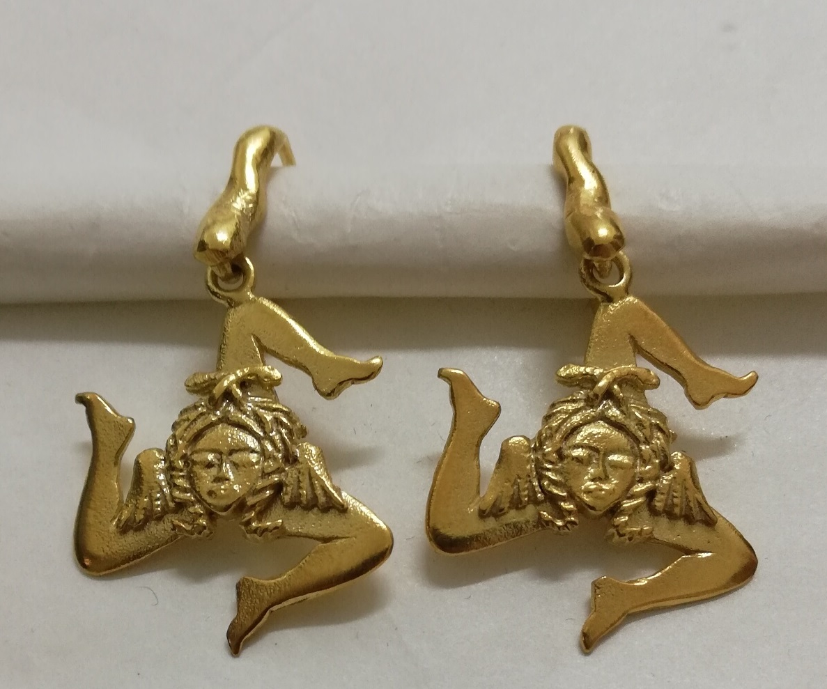 Sicily Line Silver Earrings