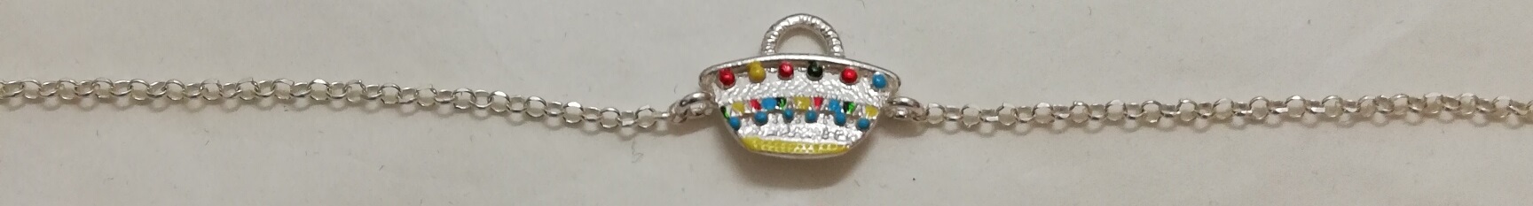 Silver bracelet Sicily line