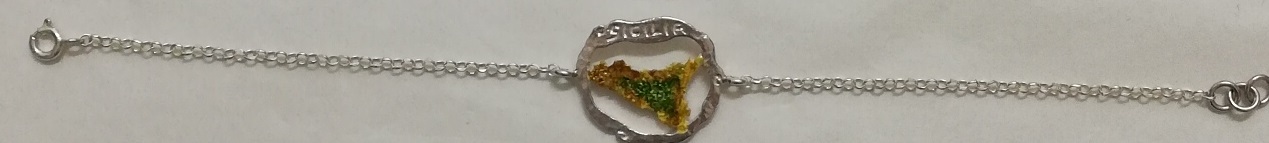 Silver bracelet Sicily line