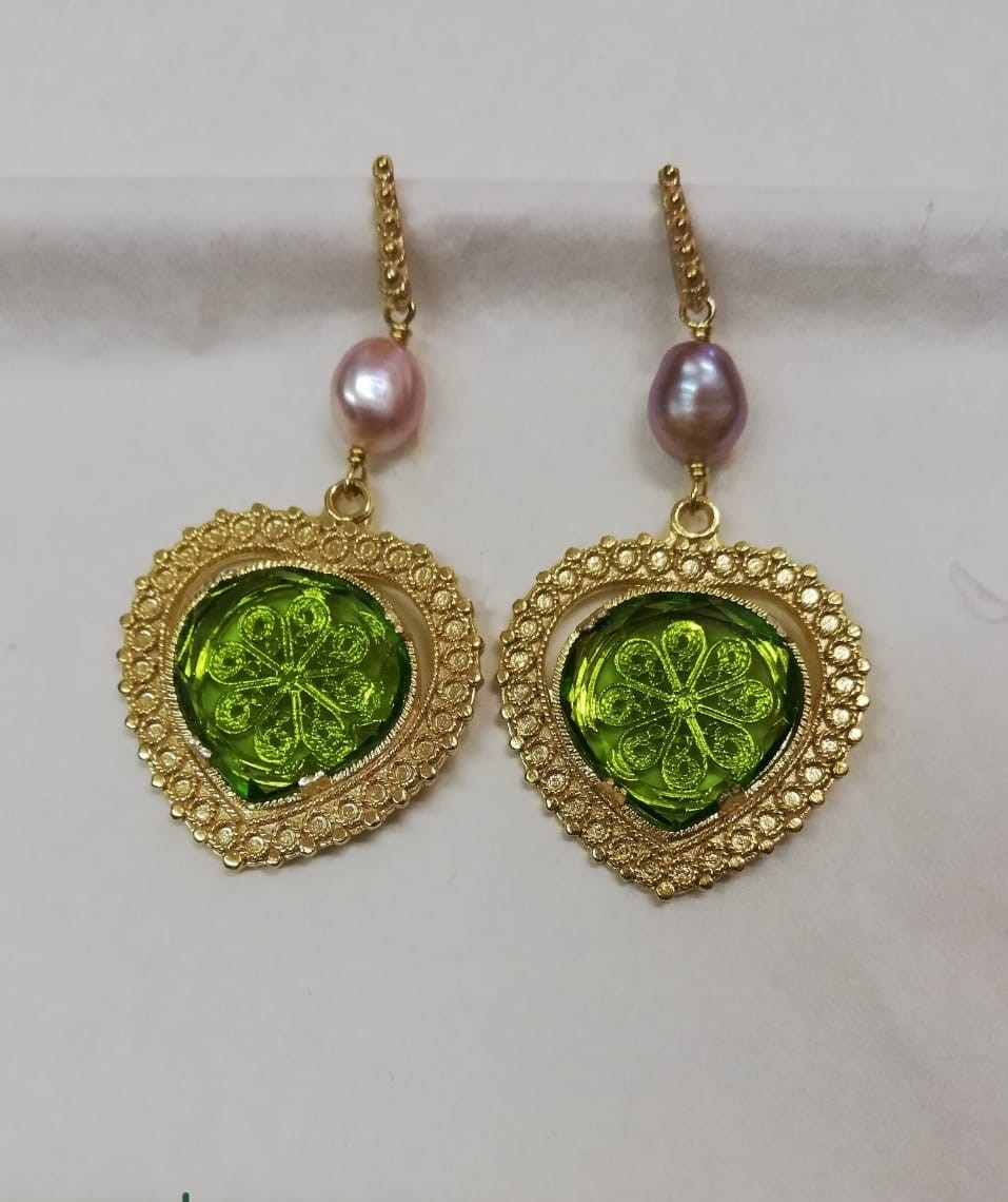 Sicily Line Silver Earrings