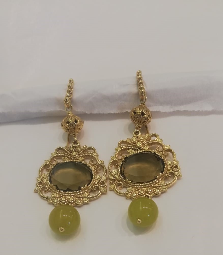 Sicily Line Silver Earrings