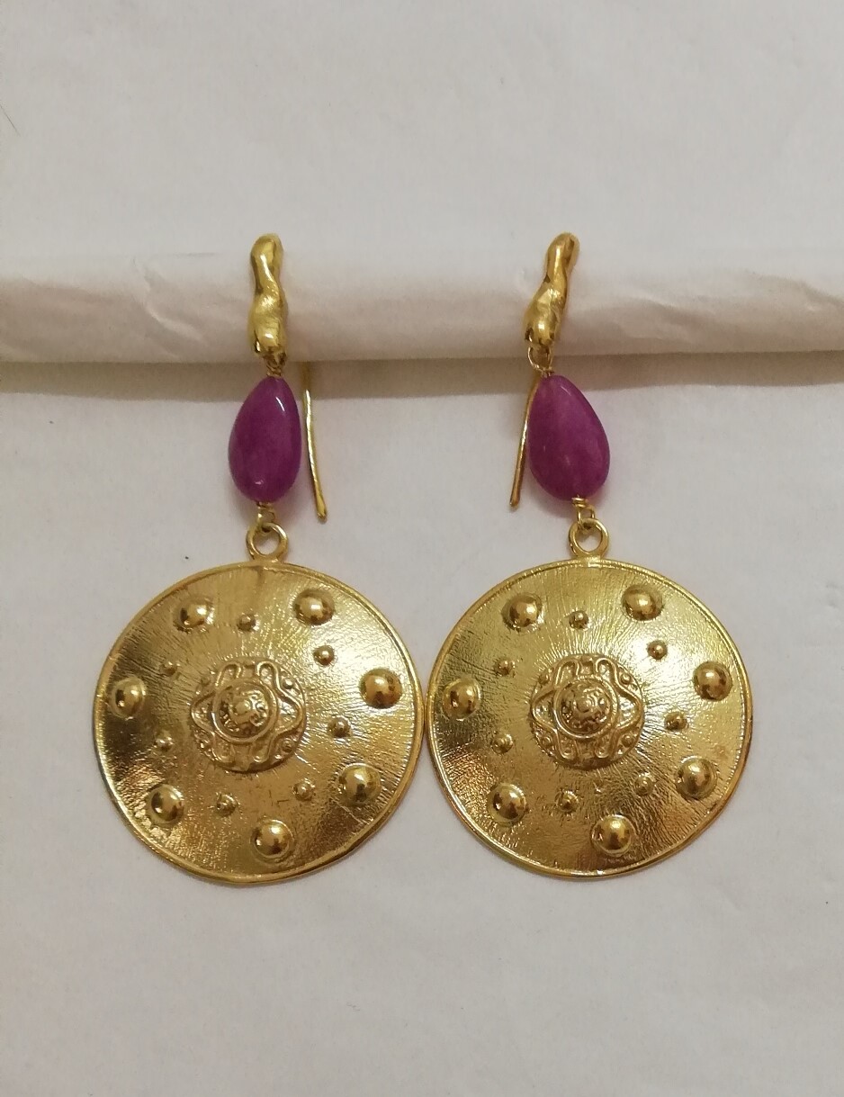 Sicily Line Silver Earrings