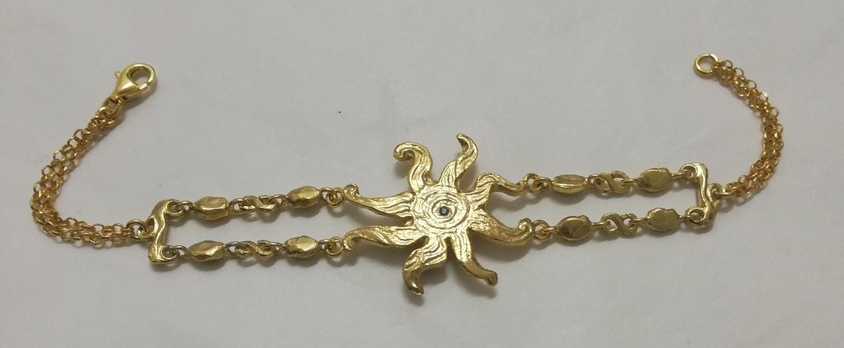 Silver bracelet Sicily line