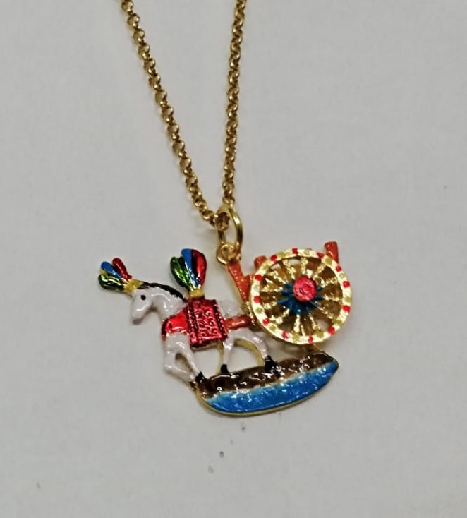 Sicily Line Pendant Necklace