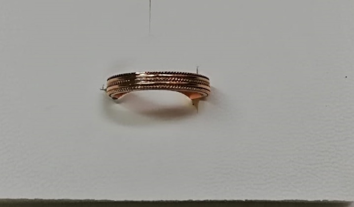 Silver ring Sicily line