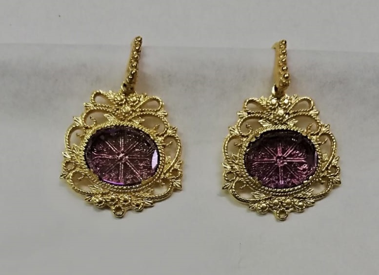 Sicily Line Silver Earrings