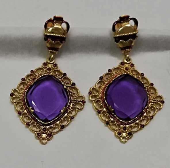 Sicily Line Silver Earrings
